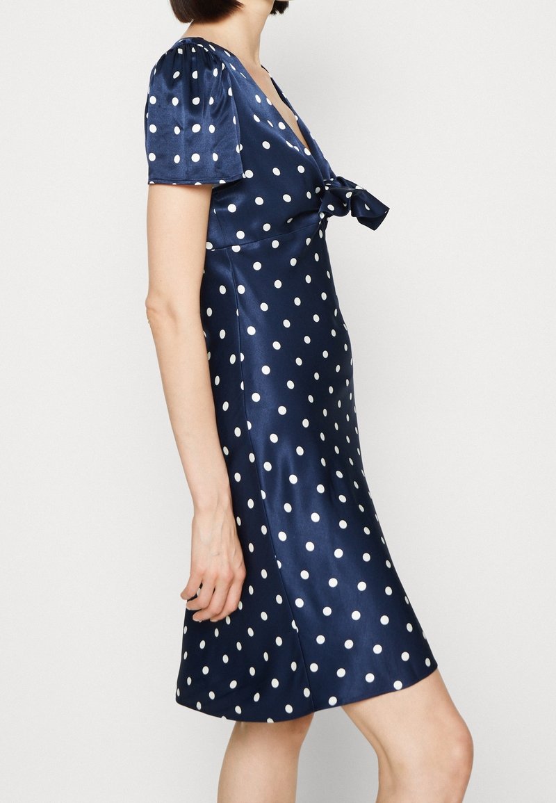 guess blue polka dot dress Cocktail / Party dress - dark Sizing Country:US __tab1:classic-suit-information Stacees Shiny A-line Organza