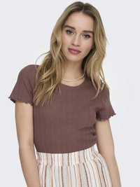 ONLY ONLCARLOTTA  - Lihtne T-särk - rose brown