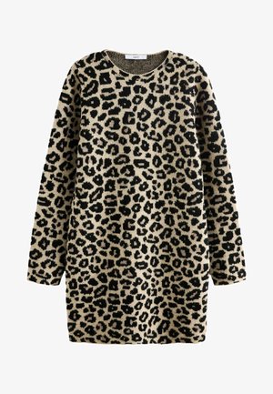 Next, LEOPARD ANIMAL TALL - REGULAR FIT - Vestido de punto - neutral