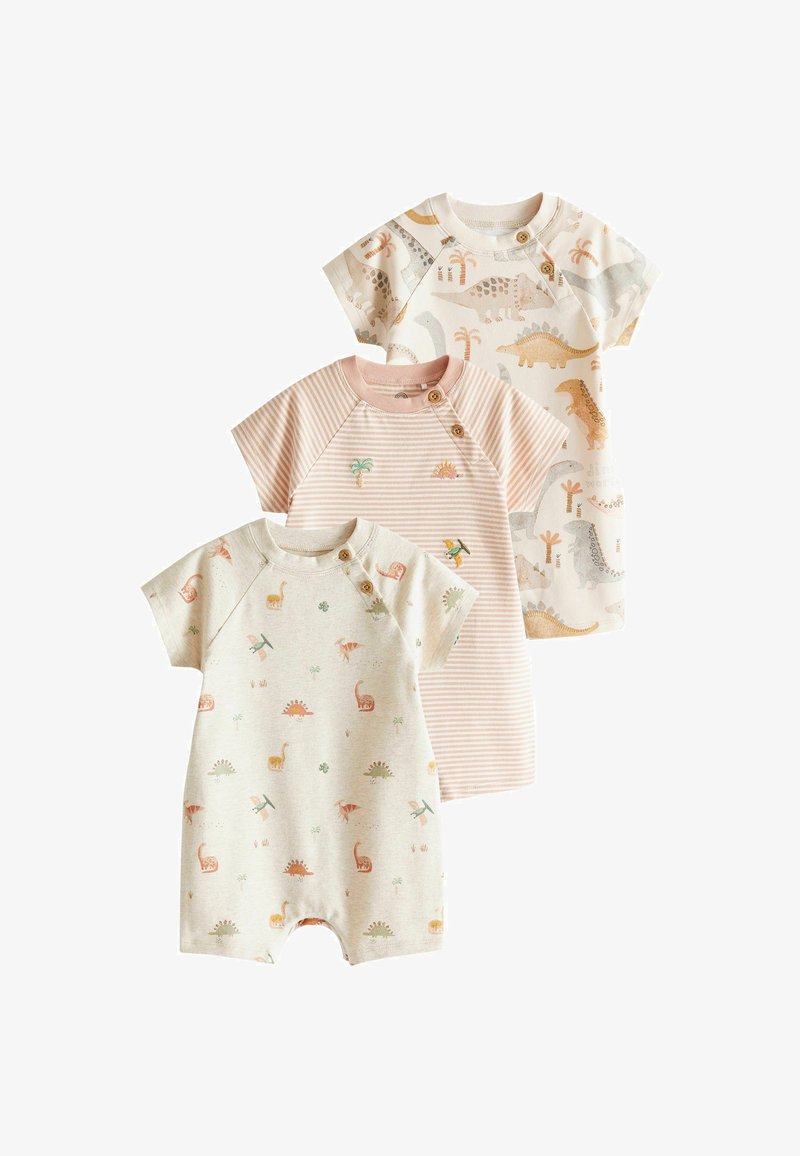 Next ROMPERS 3 PACK - REGULAR FIT - Combinaison - neutral dinosaur