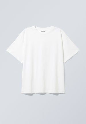 Weekday DANYA BOXY - T-shirt - bas - white light