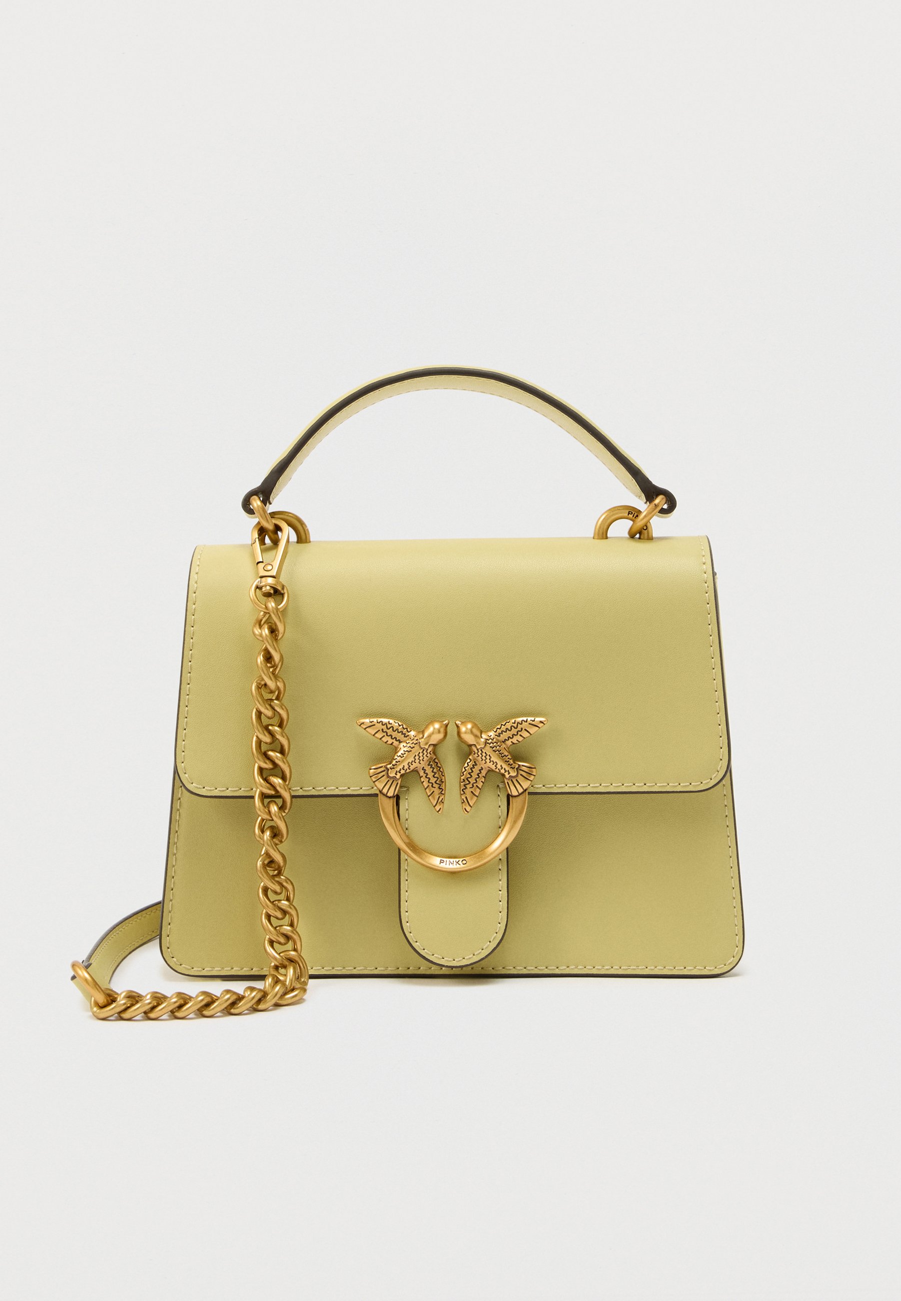 Pinko LOVE ONE TOP HANDLE MINI - Handbag - light yellow - Zalando.ie