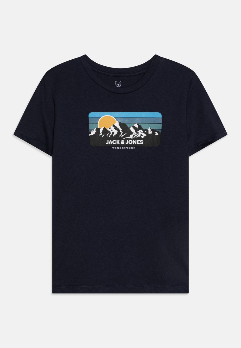 Jack & Jones Junior JJPEAK TEE CREW NECK - Camiseta estampada - navy blazer