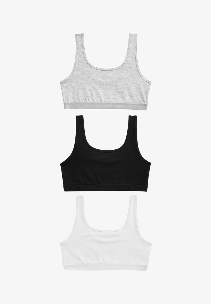 Next SCOOP CROP 3 PACK REGULAR FIT - Top - monochrome