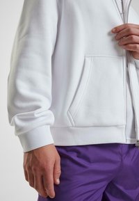 Urban Classics Sudadera con cremallera - white