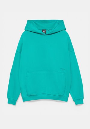 PULL&BEAR BOXY STWD - HOODIE - Kapuzenpullover - turquoise