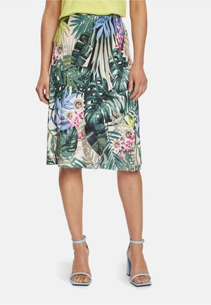 Pencil skirt - blau grün