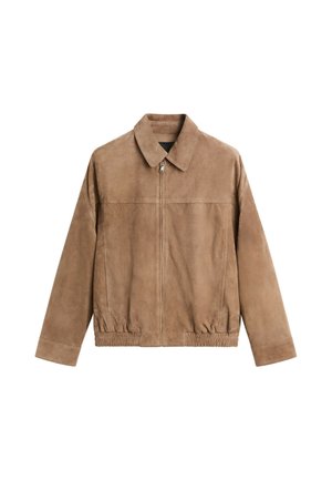 Massimo Dutti, Leren jas - light brown