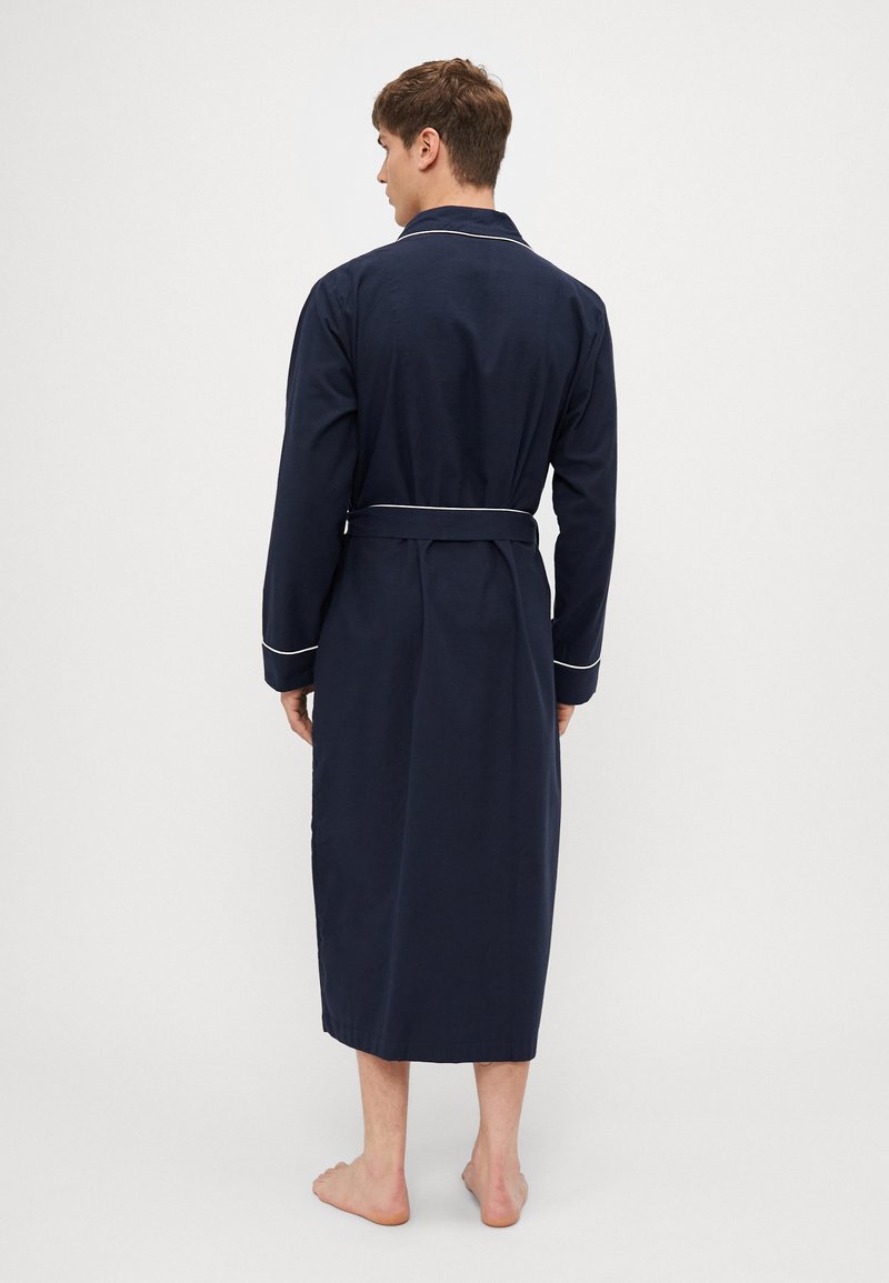 Desmond & Dempsey MENS ROBE - Dressing gown - navy/blue - Zalando.co.uk