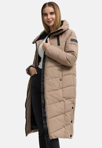 Navahoo Wintermantel - taupe grey
