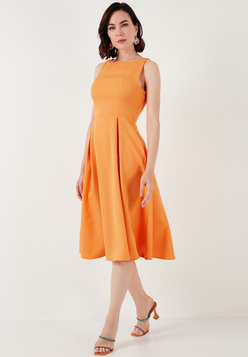 LELA COCKTAIL DRESS - Cocktail dress / Party dress - mustard/mustard yellow  - Zalando