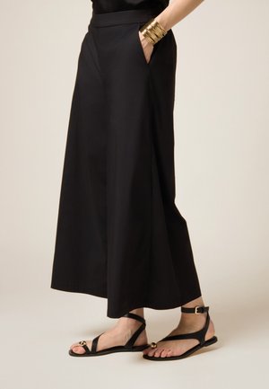 Oltre PALAZZO CROPPED - Broek - nero