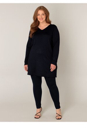 BASE LEVEL CURVY ANINE  - Strickpullover - dark blue