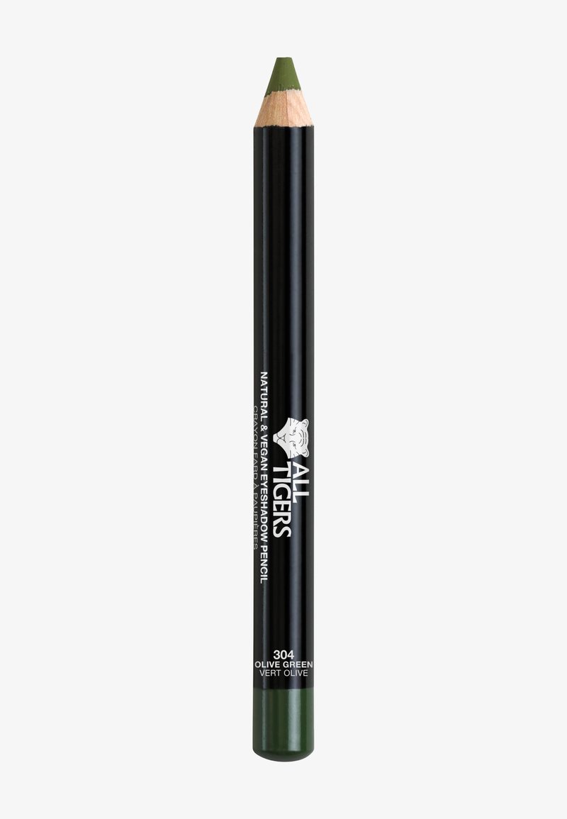 All Tigers - NATURAL & VEGAN EYESHADOW PENCIL - Oogschaduw - olive green "watch out i roar", Vergroten