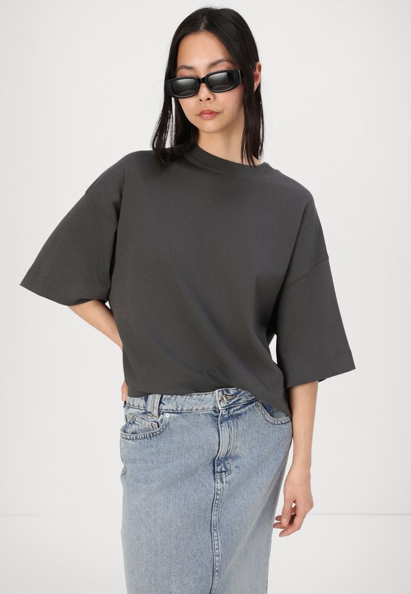 SLFCOL TEE NOOS - Basic T-shirt - volcanic ash2