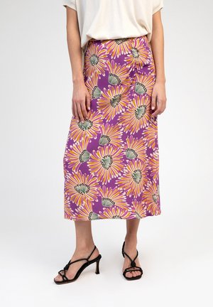 WITH A CUT GARILO - Jupe trapèze - belize violet