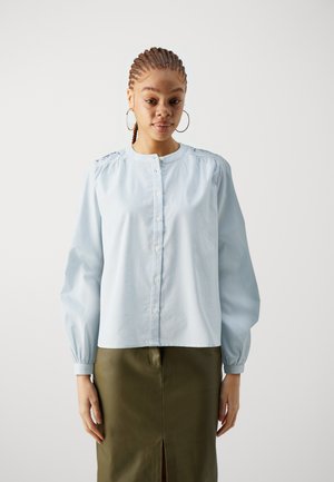 ONLY ONLLALA AGLA - Overhemdblouse - cloud dancer/sky blue