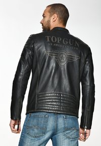 TOP GUN Skinnjacka - schwarz