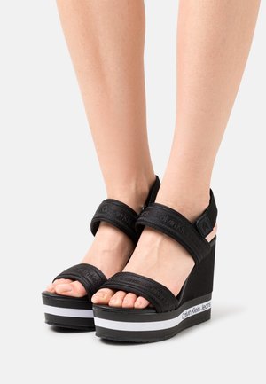 Calvin Klein Jeans, Sandales à talons hauts - black