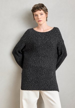 LONGSLEEVE BOATNECK - Pullover - night grey melange