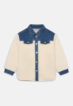 Guess, SHERPA LS JACKET W/DNM DETAILS - Леко яке - cream white
