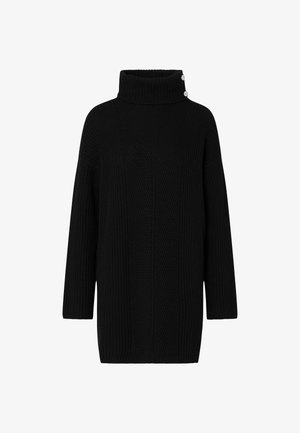 LIU JO, LIU JO KNIT DRESS WITH JEWEL BUTTONS - Robe pull - black