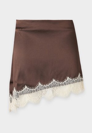 Noisy May, NMSOFIE SKIRT - Minisukňa - chocolate brown/birch