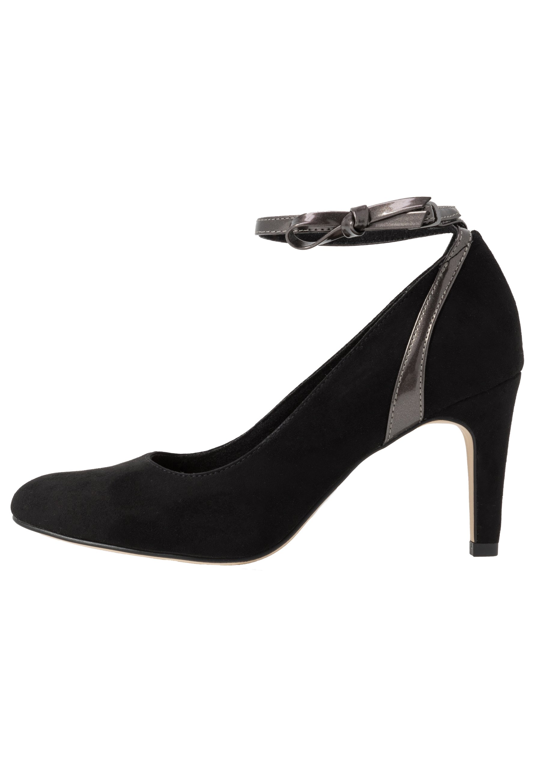 pewter metallic heels