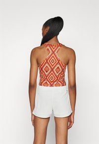 adidas Performance ADIDAS FARM RIO TANK - Top - mystery brown/fox red/easy yellow