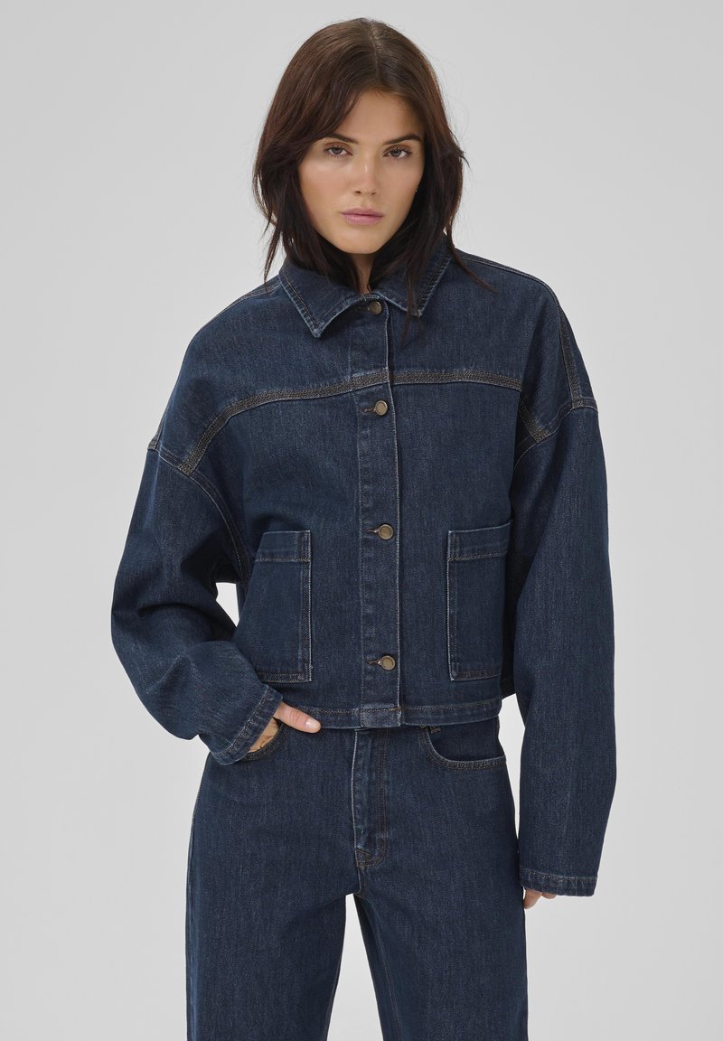 My Essential Wardrobe MALLE DECO - Teksajakk - dark blue un wash