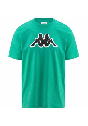 T-shirt con stampa - green pool - black - white
