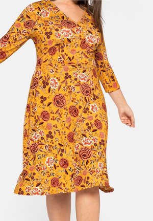 Jerseykleid - mustard yellow