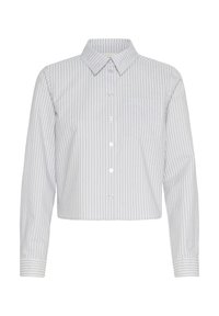 Button-down blouse - pearlblue stiped