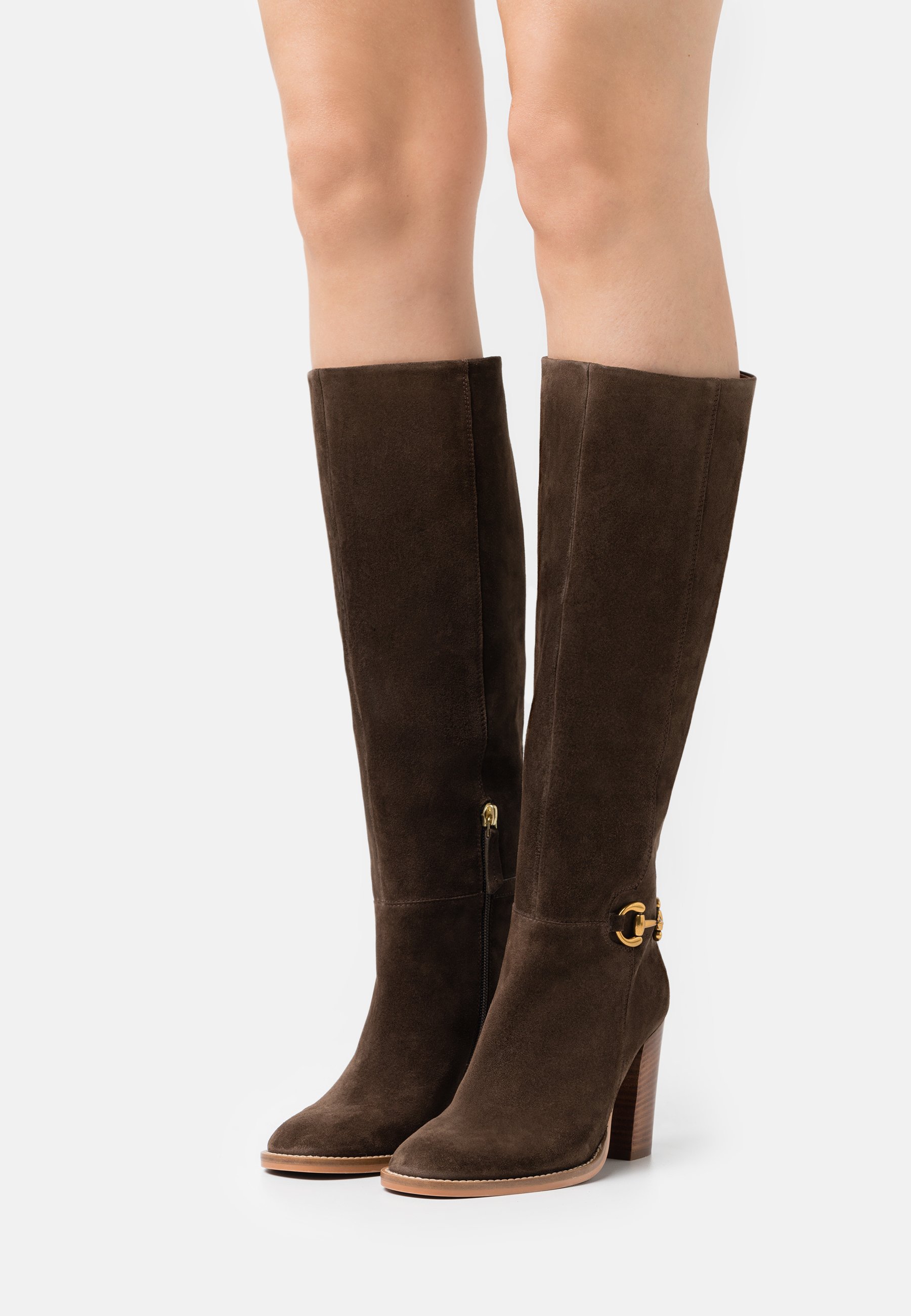 Bruno Premi Botas de tacón - crosta ebano/marrón oscuro - Zalando.es