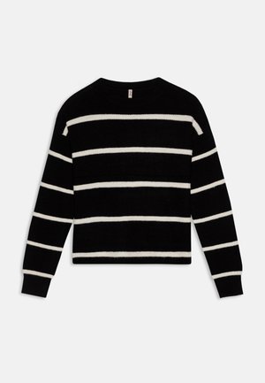 KOGFRANCA SHORT STRIPE - Jumper - black/cloud dancer