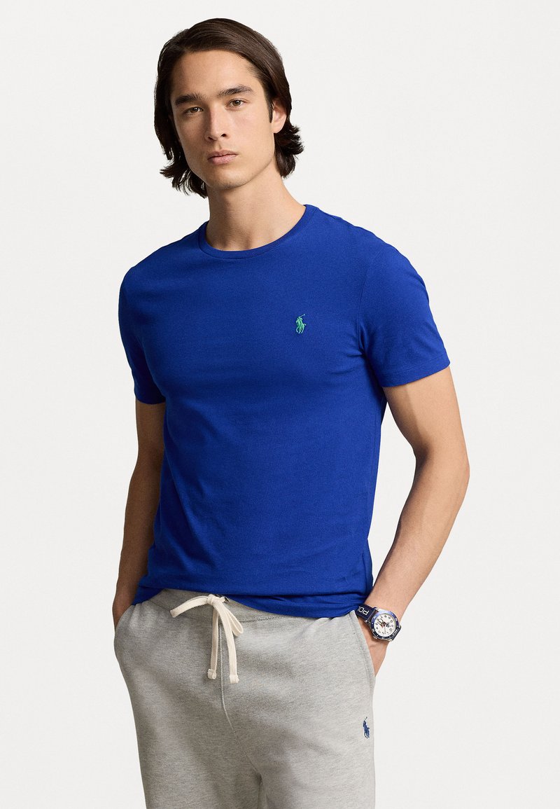 Polo Ralph Lauren CUSTOM SLIM FIT JERSEY CREWNECK T-SHIRT - Basic póló - classic azure
