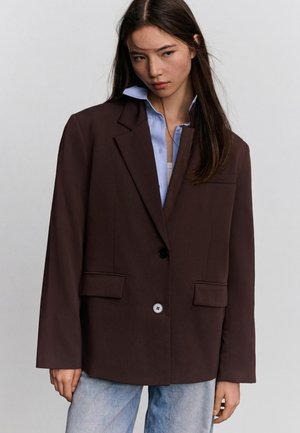 Bershka BASIC - Blazer - brown