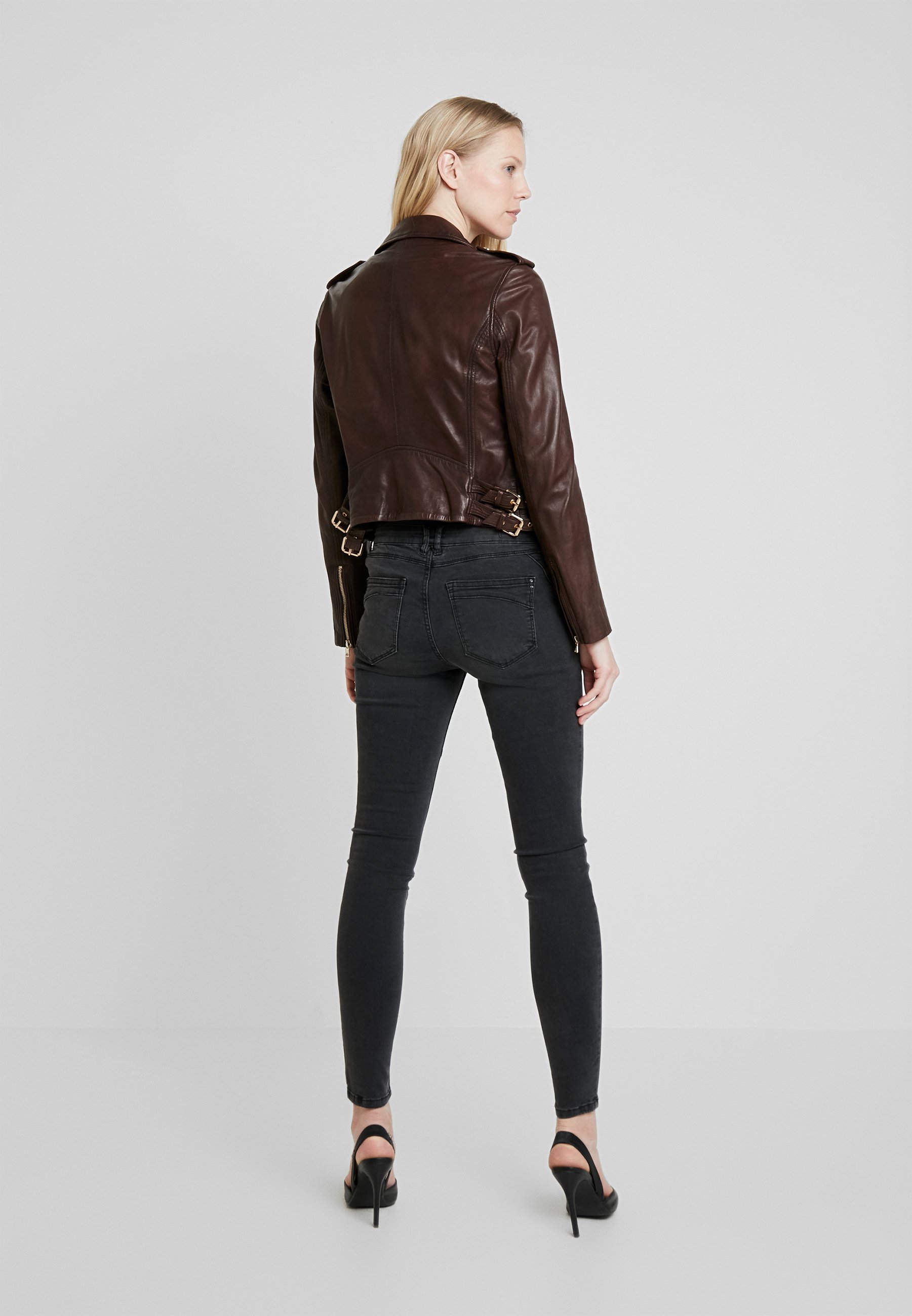 Ibana IVY Skinnjakke brown Zalando.no Ibana IVY Skinnjakke brown Zalando.no