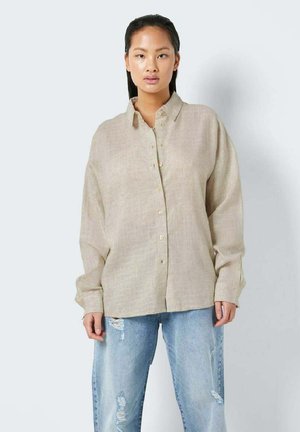 Noisy May LOOSE FIT - Bluza z gumbi - natural