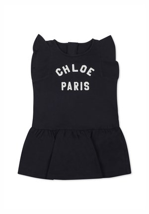 CHLOÉ CASUAL MANICA CORTA - Vestito di maglina - blue