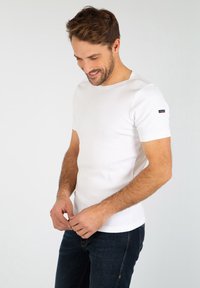 Armor lux CARANTEC MARINIÈRE - T-shirt con stampa - blanc