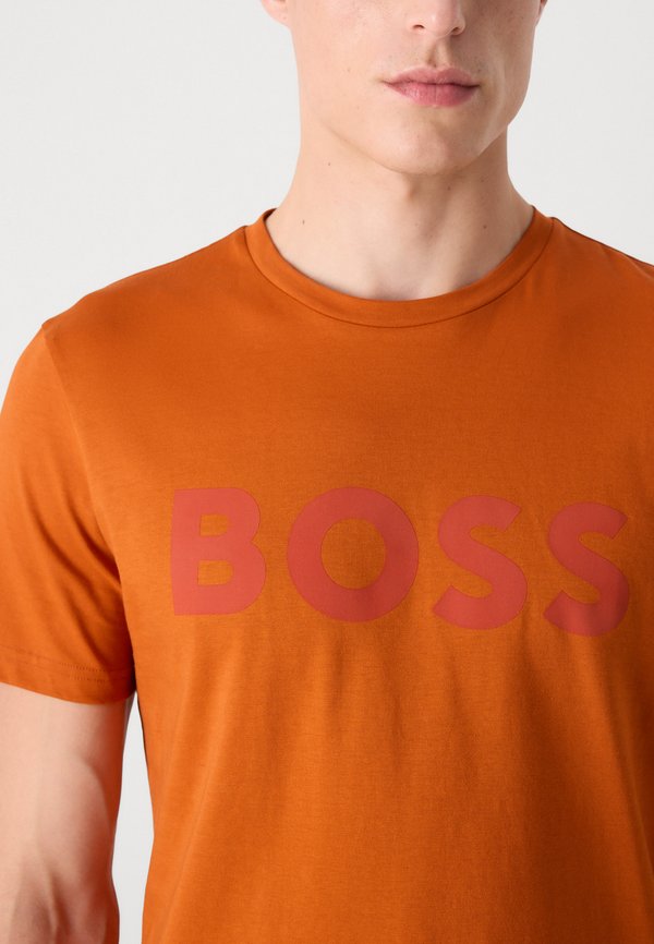 THINKING - Print T-shirt - open orange3