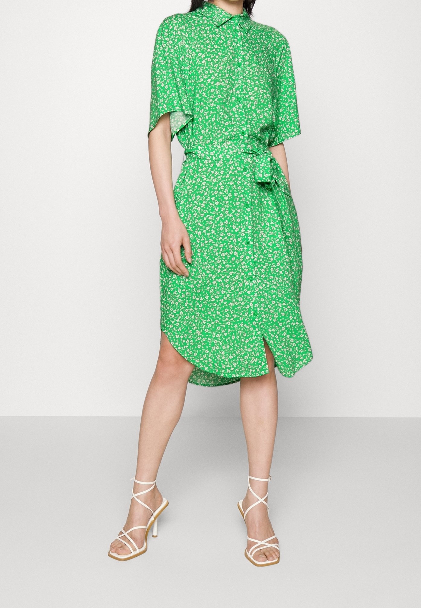 Monki Shirt dress - green - (Pre-owned) - Zalando