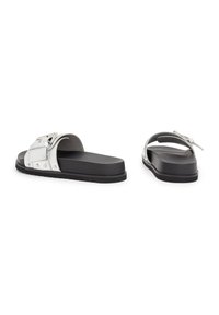 AllSaints ELLIE STUD - Sandalias planas - metallic silver