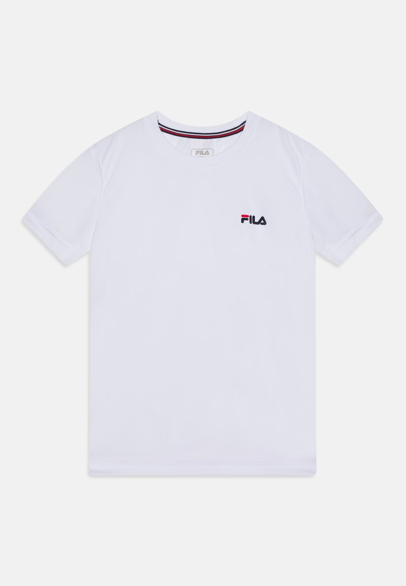 Fila - LOGO SMALL KIDS UNISEX - Sport T-shirt - white, Vergroten