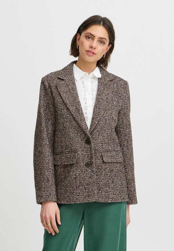 IRNORA - Blazer - meteorite heeringbone