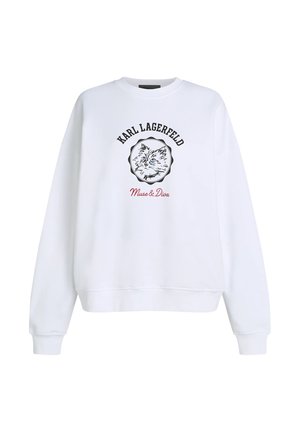 KARL LAGERFELD, IKON C MUSE SWEATSHIRT - Sweatshirt - white