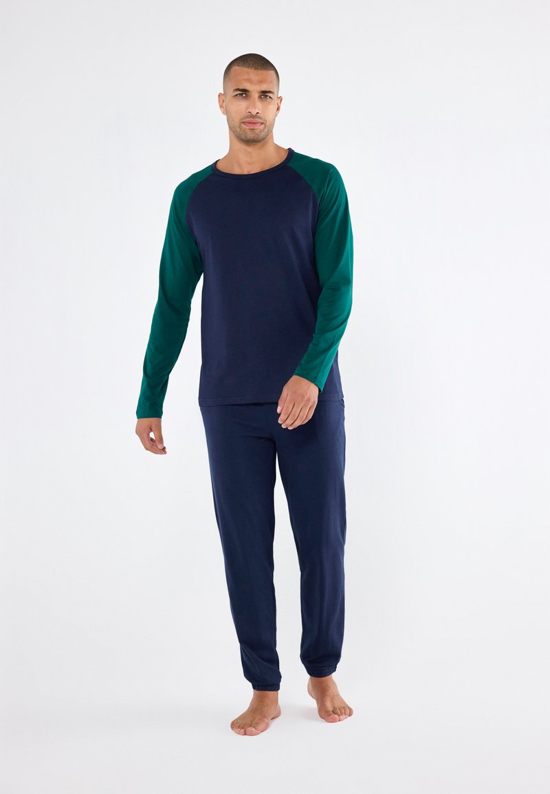 Pier One Pizsama szett - dark blue/green