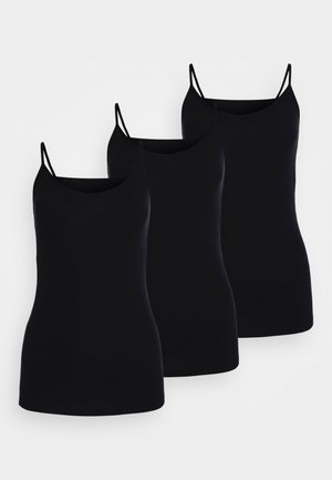 3 PACK VEST - Maglietta intima - black