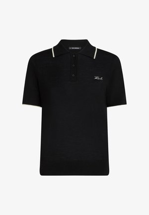 KARL LAGERFELD, Pikeepaita - black